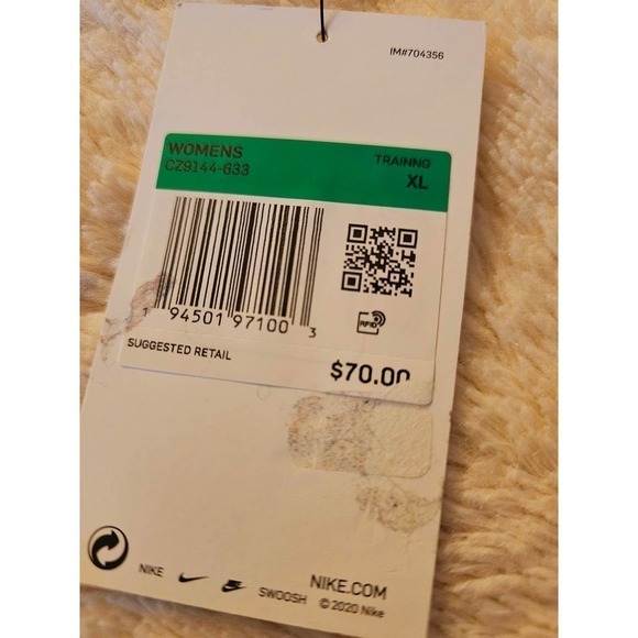 Nike Yoga Pink‎ Polka-dot XL NWT Pants. Waist Wrap Accent. - Picture 9 of 11